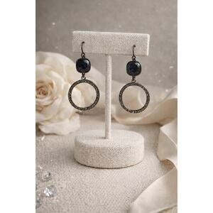 Beautiful Sterling Silver w/ Gemstone Stud Earrings